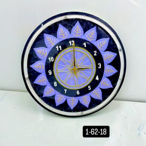 Samay Chakra Wooden Wall Clock with Glass - Hand-Painted | Multiple Sizes | Design No. 1/62
