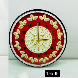 Samay Chakra Wooden Wall Clock with Glass - Hand-Painted | Multiple Sizes | Design No. 1/73