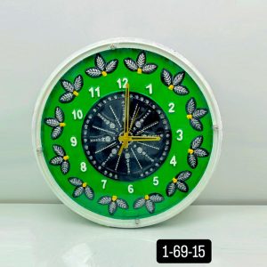 Samay Chakra Wooden Wall Clock with Glass - Hand-Painted | Multiple Sizes | Design No. 1/69