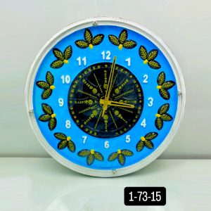 Samay Chakra Wooden Wall Clock with Glass - Hand-Painted | Multiple Sizes | Design No. 3/4