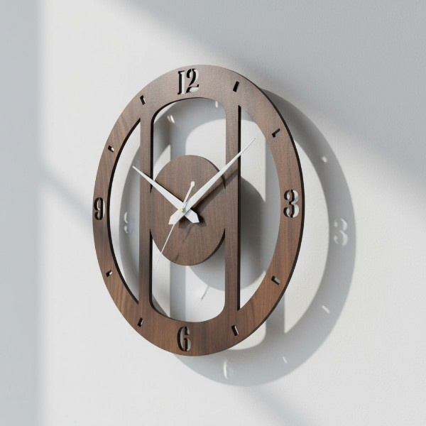 Wall Clock Wooden D104 (12x12inch)
