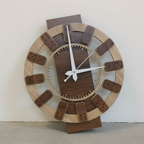 Wall Clock Wooden D98 - Image 2