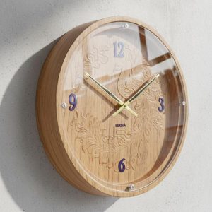 Buy Peacock Engraving Rajwadi Premium Wooden Wall Clock – Wholesale (8,10,12,14 Inch)